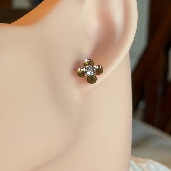 Cloverleaf Gold Earrings NEW - Picture 7 of 9